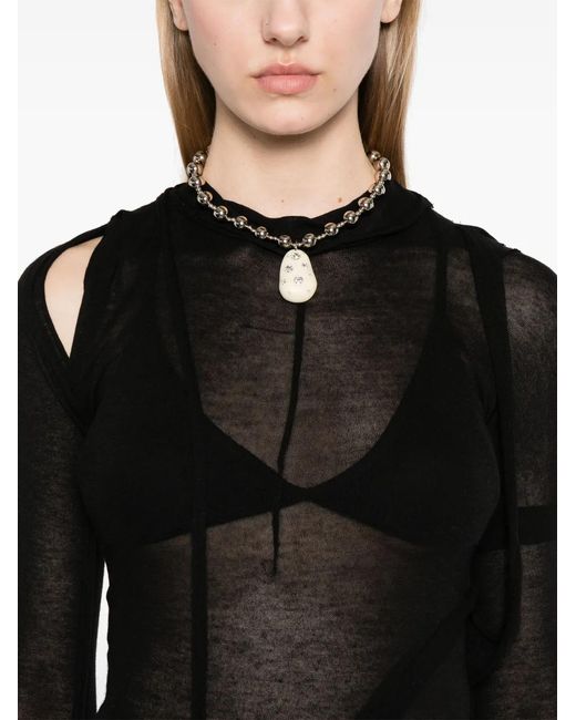 OTTOLINGER Black Deconstructed Maxi Dress