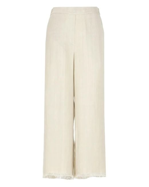 Pantalones con dobladillo deshilachado Antonelli de color Natural