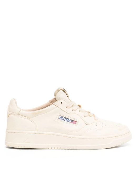 Autry White Sup Vint Low-Top Trainers