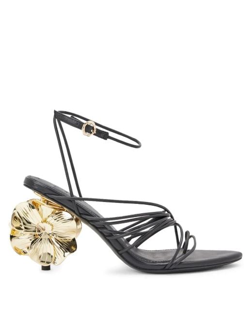 Aje. Metallic 90mm Moonstuck Bloom Sandals