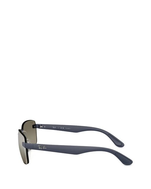 Ray-Ban Gray Square-Frame Sunglasses
