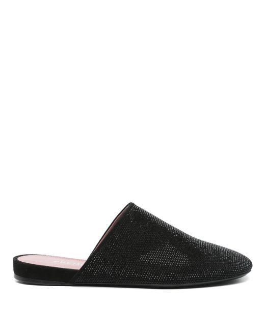 Premiata Black Mules Mit Strass