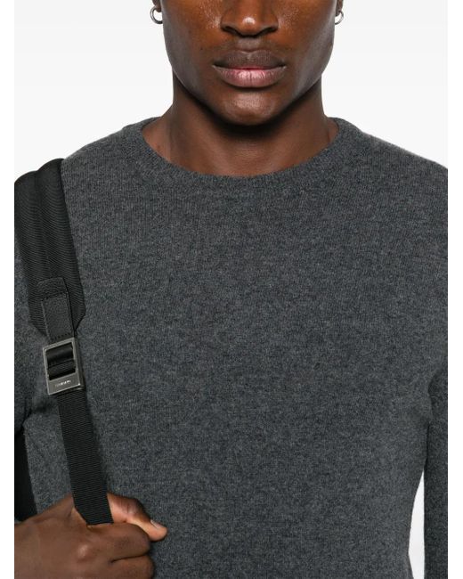Woolrich Gray Wool Crewneck for men