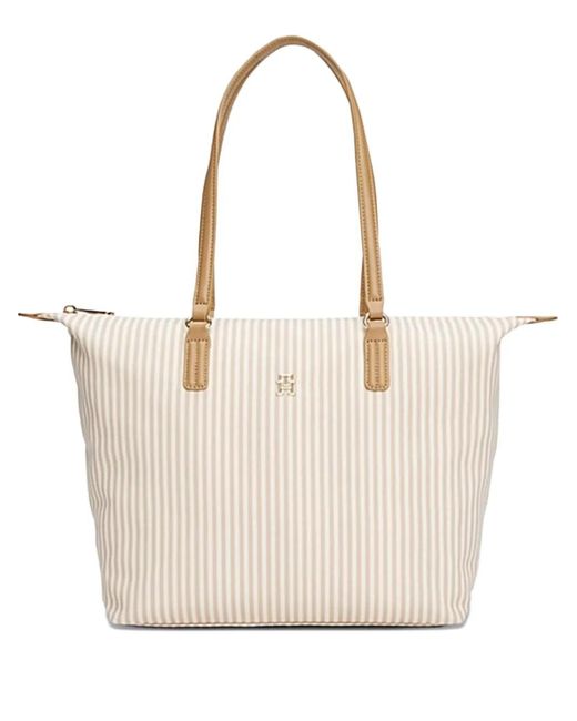 Tommy Hilfiger Natural Striped Tote Bag