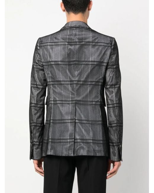 SAPIO Geruite Blazer in het Black