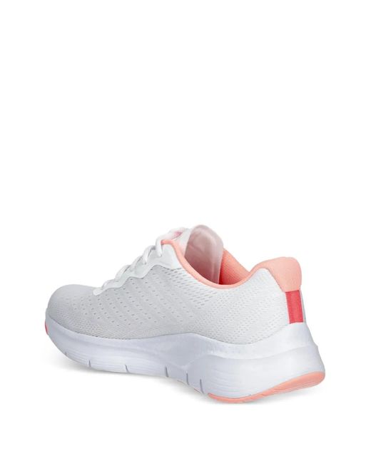 Skechers White Sneakers mit Schnürung