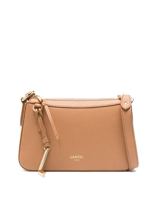 Lancel Brown Leather Cross Body Bag