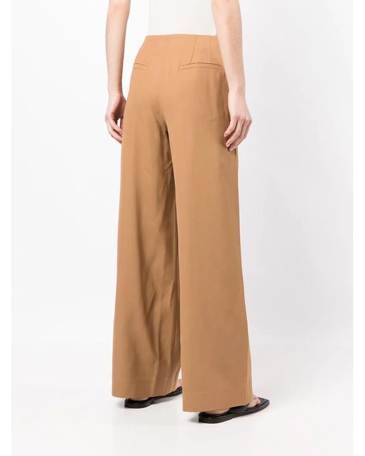 GOODIOUS Natural Wide-Leg Trousers