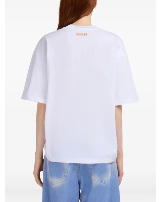 Marni White Cotton T-Shirt