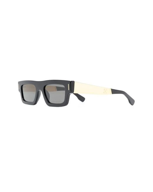 Retrosuperfuture Black Tinted-Lens Square-Frame Sunglasses