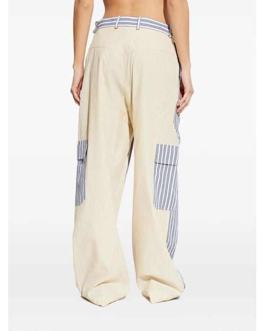 Stella McCartney Blue Striped Trousers
