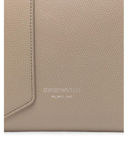 Emporio Armani Natural Leather Tote Bag