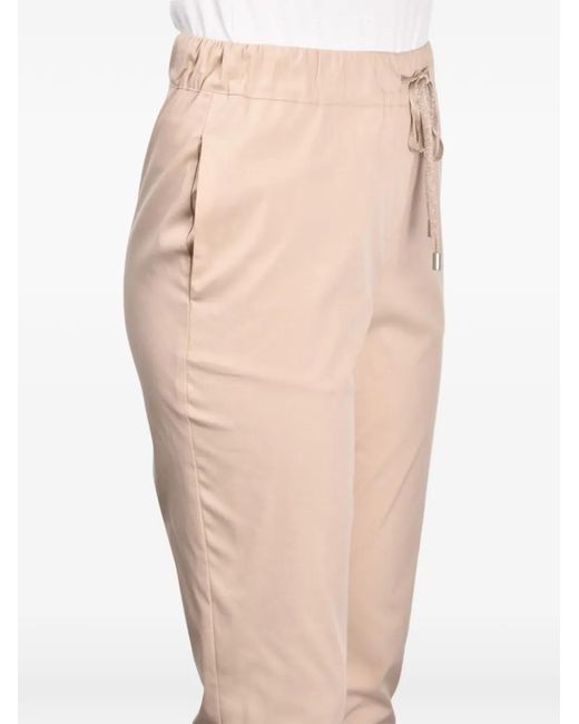 Gran Sasso White Drawstring Trousers