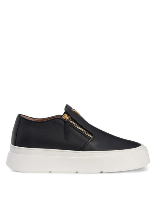 Giuseppe Zanotti Black Alec 20 Slip On Trainers for men