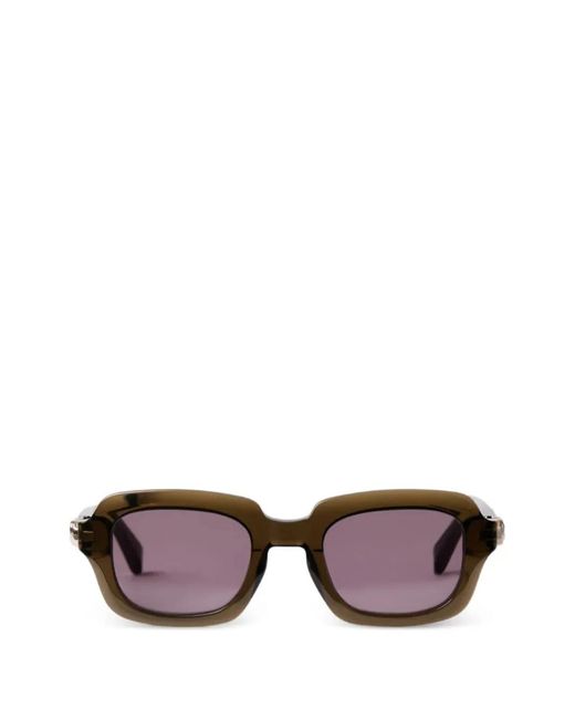 Sandro Purple Bead-Embellished Square-Frame Sunglasses
