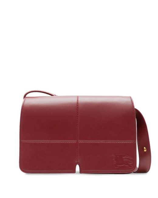Burberry Red Snip Leather Shoulder Bag