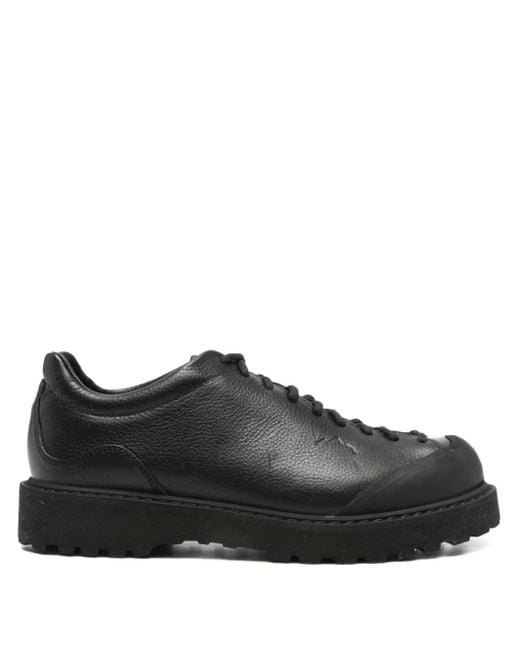 Diemme Black Ampezzo Leather Lace-Up Sneakers for men
