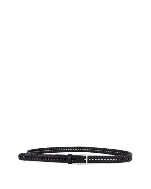 Tom Ford White Braided Leather Belt for men