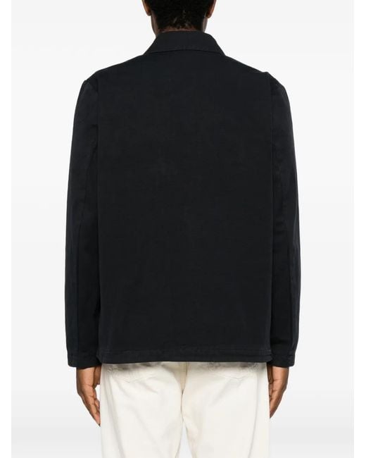 Profuomo Button-Up Shirtjack in het Black voor heren