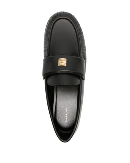 Givenchy Black Geraffte 4G Loafer