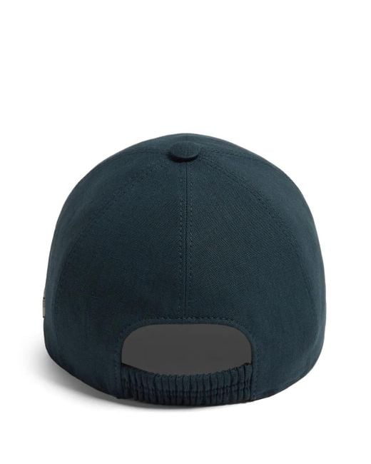 Zegna Blue Oasi Baseball Cap for men