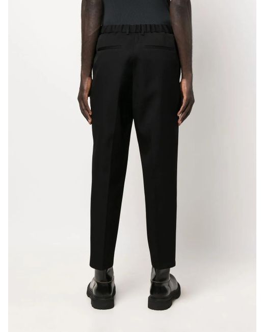 Pantalon En Laine Vierge À Coupe Fuselée Jil Sander pour homme en coloris Black