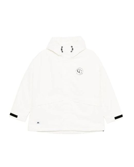 Chaqueta con logo estampado Chocoolate de color White