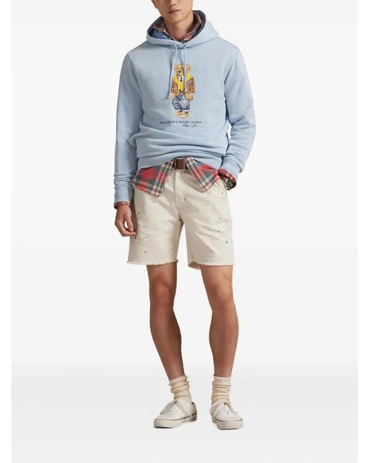 Polo Ralph Lauren Blue Polo Bear Hoodie for men