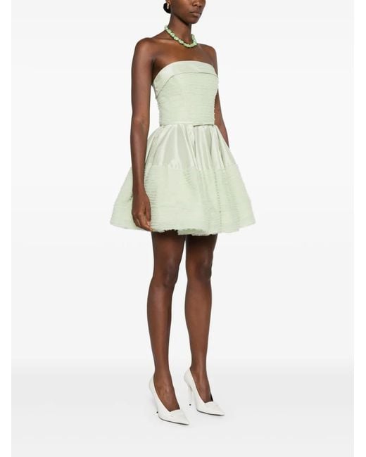 Viktor & Rolf Green Ruffled Mini Dress