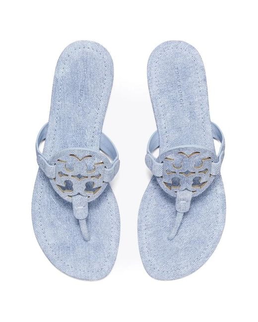 Tory Burch White Miller Sandals