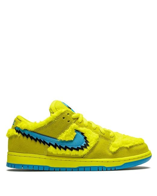 Nike Yellow Sb Dunk Low "Grateful Dead