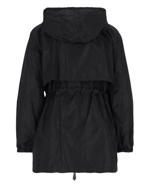 Burberry Black Nylon Hooded Jacket