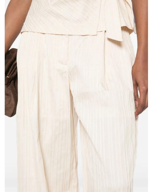 Jonathan Simkhai White Grace Wide-Leg Trousers