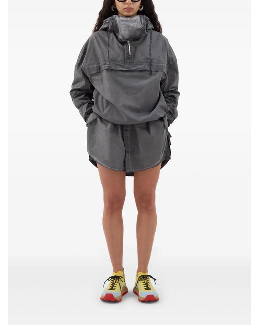 Sunnei Gray Hooded Jacket