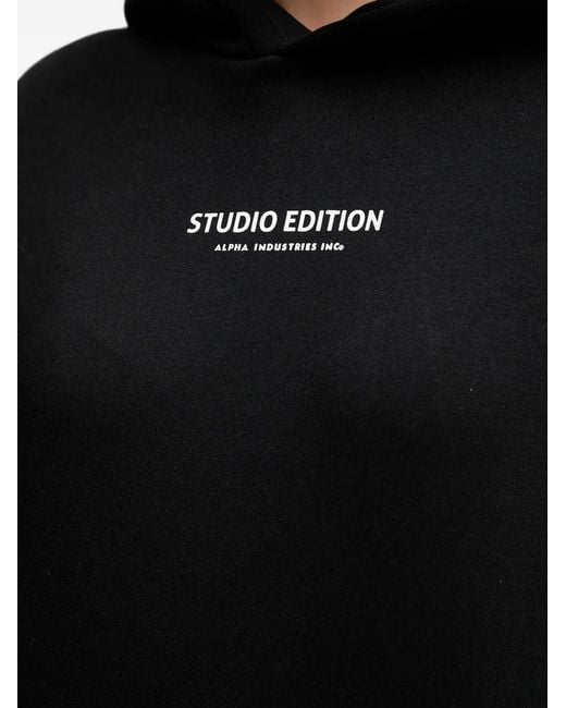 Alpha Industries Black Studio Edition Hoodie