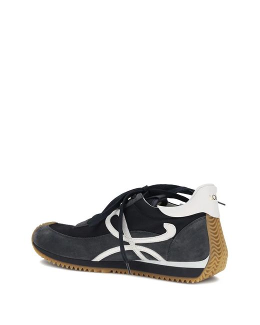 Loewe Blue Logo-Patch Flow Runner Sneakers for men