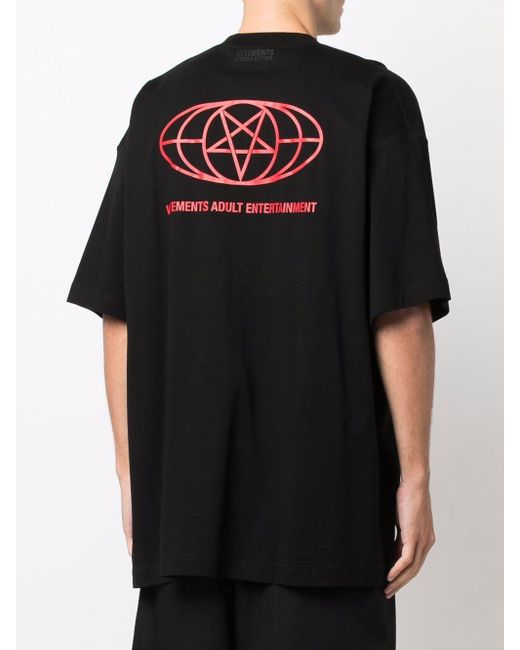 Vetements 18+ Restricted Graphic T-shirt in Black for Men | Lyst
