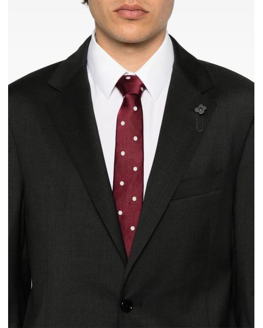 Lardini Black Single-Breasted Blazer for men