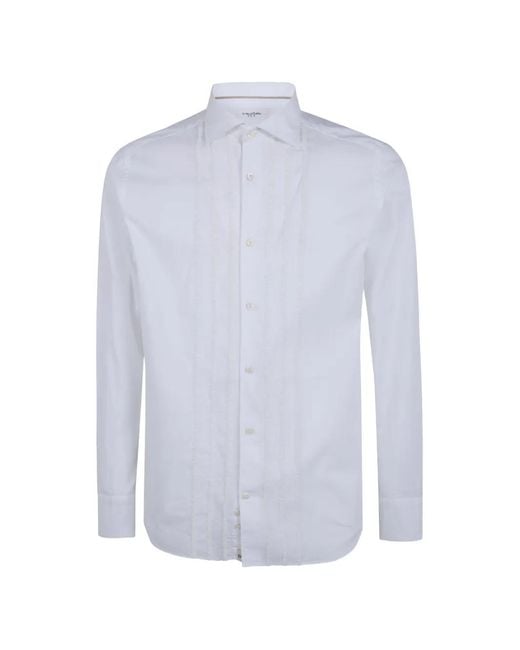 Tintoria Mattei 954 White Long Sleeve Shirt for men