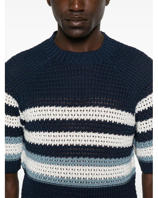 メンズ Tagliatore Titus Tシャツ Blue