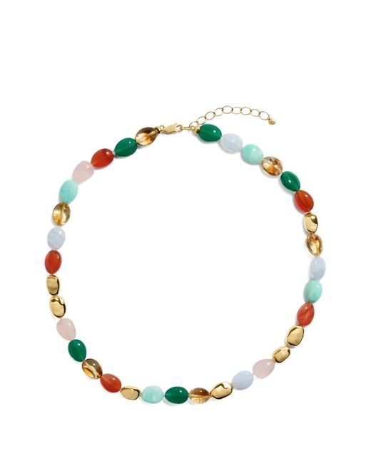 Monica Vinader Metallic Rio Bead-Embellished Necklace