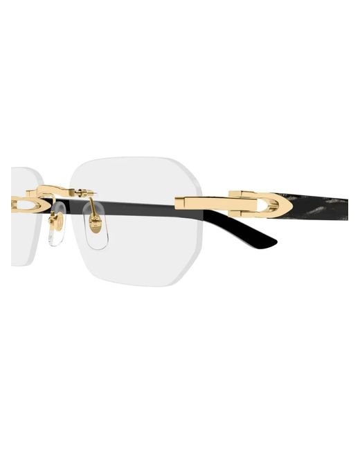 Cartier Metallic Rimless Glasses