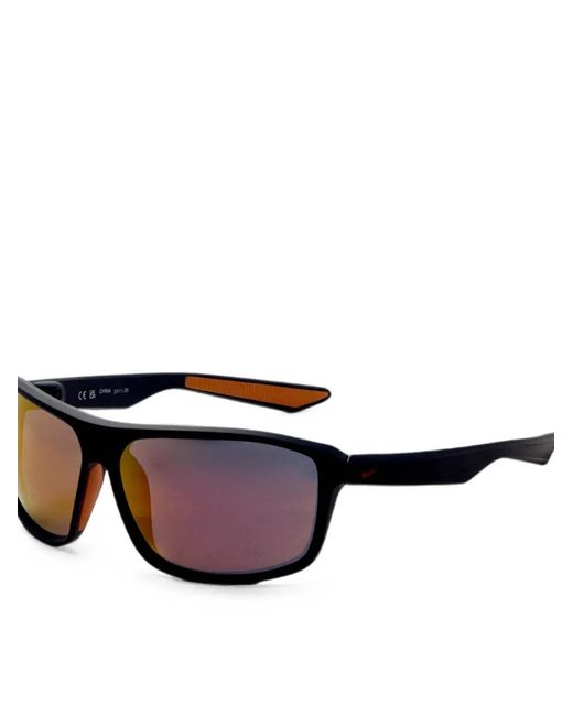 Nike Black Premier Rectangle-Frame Sunglasses for men