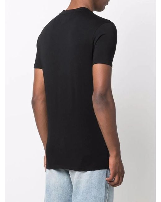 メンズ Emporio Armani ロゴ Tシャツ Black