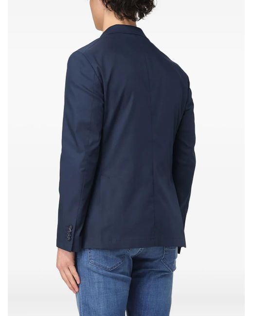 Manuel Ritz Blue Patch-Pocket Blazer for men
