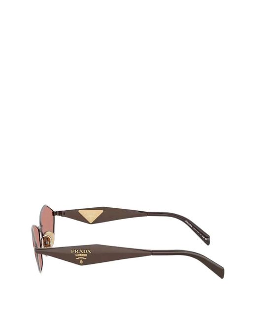 Prada Pink Geometric-Frame Sunglasses
