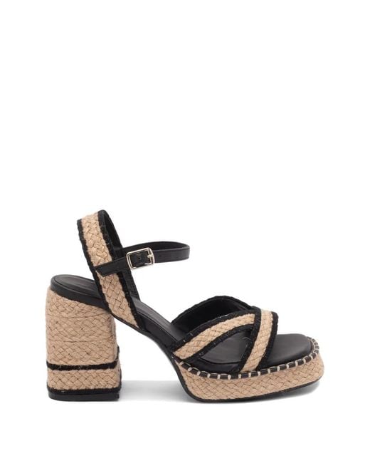 Castaner Metallic Vanish Crossover-Strap Sandals