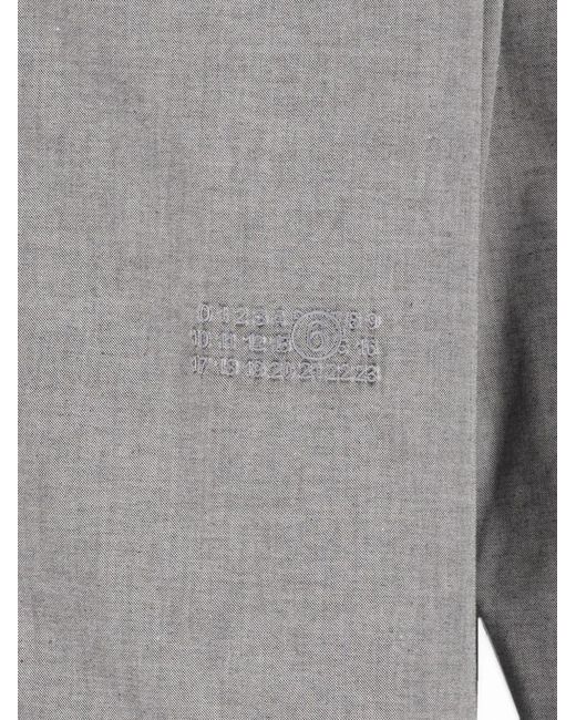 MM6 by Maison Margiela Gray Zip-Up Cotton Jacket for men
