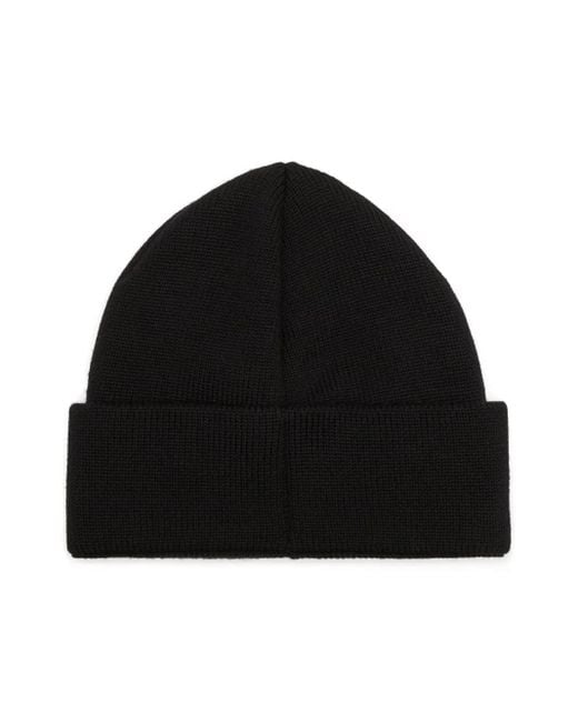 DSquared² Black Wool Knitted Hat for men