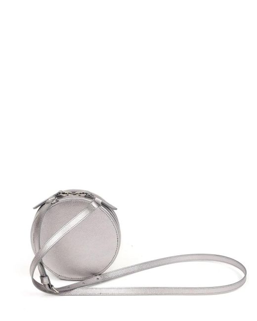 Maison Margiela White Circle Mini Leather Bag